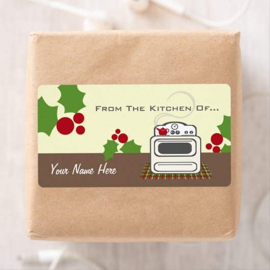 Retro kachel Kerstmis uit de keuken van... Etiket (Insitu)