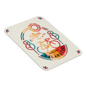 Retro Kalamazoo fietspad Magneet (Rechterzijde)