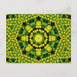 Retro Kaleidoscoop Art Briefkaart