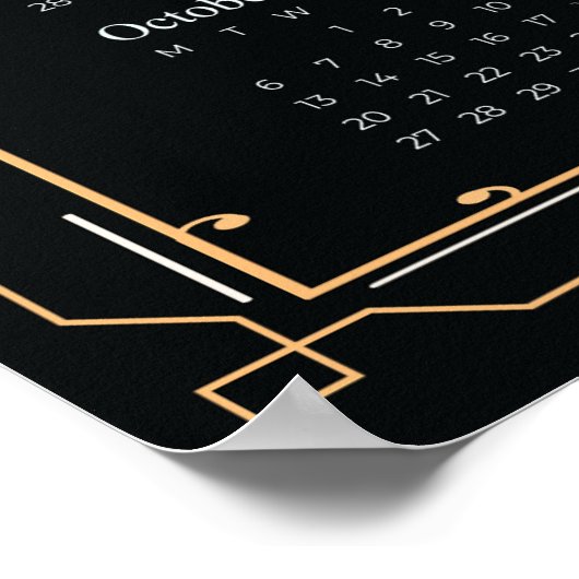 Retro Kalender 2025 Poster (Hoek)