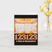 Retro kalender_ Herinner je oudejaarsavond 2023-24 Kaart (Gele Bloem)