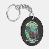 Retro kalkoen draf sleutelhanger (Voorkant Links)