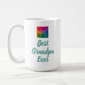 Retro kalligrafie Schattigee Sjabloon Beste opa oo Koffiemok (Links)