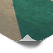 Retro kalm houden en doorgaan poster (Hoek)