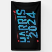 Retro Kamala Harris 2024 Spandoek (Verticaal)