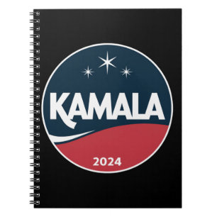 Retro Kamala Harris 2024 Voor President Verkiezing Notitieboek