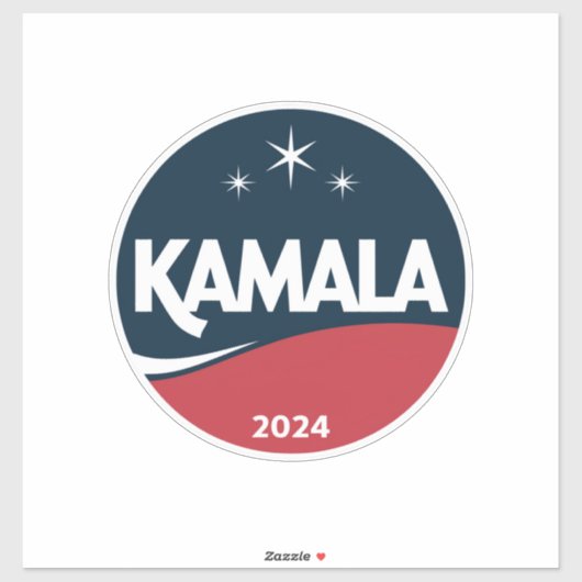 Retro Kamala Harris 2024 Voor President Verkiezing Sticker (Vel)
