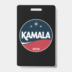 Retro Kamala Harris 2024 Voor Presidentsverkiezing Badge