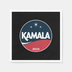 Retro Kamala Harris 2024 Voor Presidentsverkiezing Servet