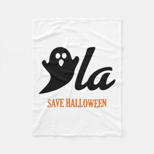 Retro Kamala Harris Halloween 2024 Comma La Ghost Fleece Deken (Voorkant)