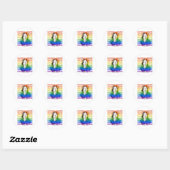 Retro Kamala Harris Pride Ronde Sticker (Vel)