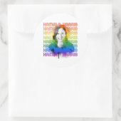 Retro Kamala Harris Pride Ronde Sticker (Tas)
