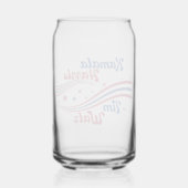 Retro Kamala Harris Tim Walz Schattigee verkiezing Blikvorm Glas (Achterkant)