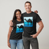 Retro kameel  Dierdromedaris T-shirt (Unisex)
