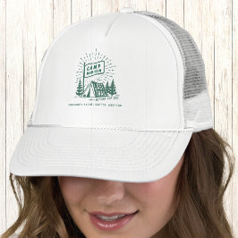 Retro Kamp Bachelorette Meisjes Camping Weekend Trucker Pet