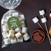 Retro Kamp Bachelorette Persoonlijk Geschenk Ronde Sticker