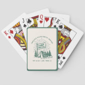 Retro Kamp Ongehuwde Vrouwen Camping Weekend Pokerkaarten (Achterkant)