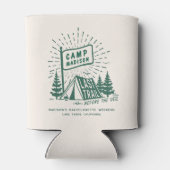 Retro Kamp Verloofde Meisjes Camping Weekend Blikjeskoeler (Achterkant)