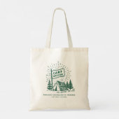 Retro Kamp Verloofde Meisjes Kampeer Weekend Tote Bag (Achterkant)