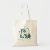Retro Kamp Verloofde Meisjes Kampeer Weekend Tote Bag (Voorkant)