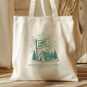 Retro Kamp Verloofde Meisjes Kampeer Weekend Tote Bag