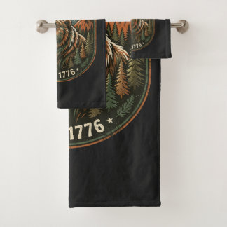 Retro kamperen wandelen outdoor natuur liefhebber bad handdoek