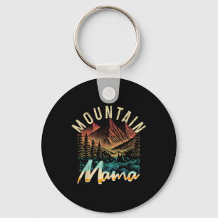 Retro Kamperen Wandelend Berg Mama Avontuur Sleutelhanger