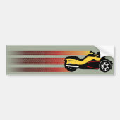 Retro kan spyder Bumpersticker zijn (Voorkant)