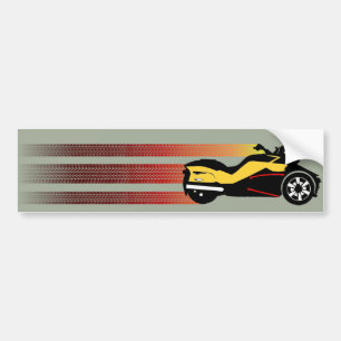 Retro kan spyder Bumpersticker zijn