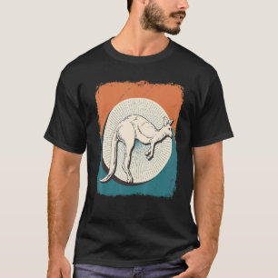 Retro Kangoeroe Dier Australië Kangoeroe T-shirt