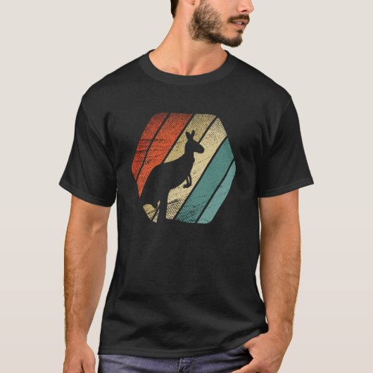 Retro Kangoeroe en schattig dier T-shirt (Voorkant)