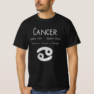 Retro Kanker Dierenriem Teken Cadeau voor Astrolog T-shirt