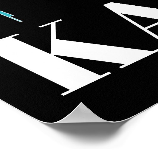 Retro  Kansas City Silhouet Skyline Poster (Hoek)