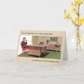 Retro Kantoor - De waanzinnige baas, Kaart (Gele Bloem)