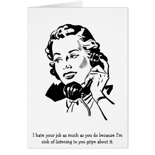 Retro Kantoor - ik haat je werk zoveel als jij, (Voorkant)