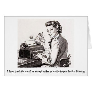 Retro Kantoor - niet genoeg middenvingers,