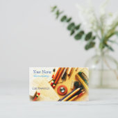 Retro-kantoorbenodigdheden van 1960 visitekaartje (Staand voorkant)