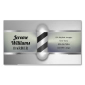 Retro kapper paal magnetisch visitekaartje (Voorkant)