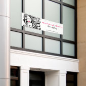 Retro kapsalon banner (Buitenkant Gebouw)