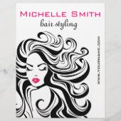 Retro Kapsels marketing Flyer (Voorkant)