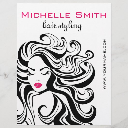 Retro Kapsels marketing Flyer (Voorkant)