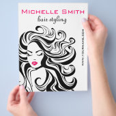 Retro Kapsels marketing Flyer (Hand)