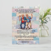 Retro Karaoke Verjaardag-80s Music Party Kaart (Staand voorkant)