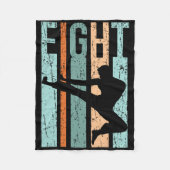 Retro Karate 8 oktober 2008 Judo Mannen Kung Fu Ki Fleece Deken (Voorkant)