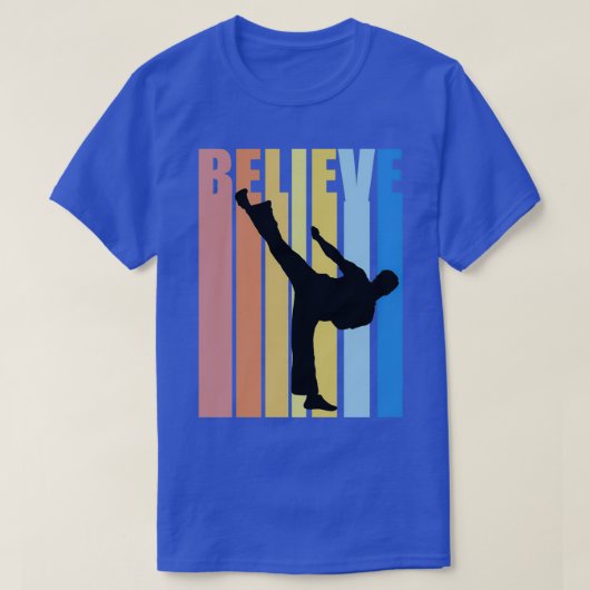 Retro Karate Birthday Kinder Boys Mannen Mannelijk T-shirt (Design voorkant)
