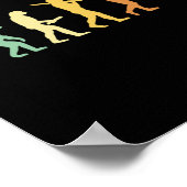 Retro Karate Evolutie Cadeau Voor Karateka Poster (Hoek)