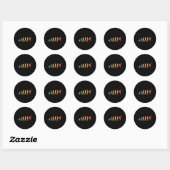 Retro Karate Evolution Gift for Karateka Ronde Sticker (Vel)