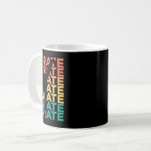 Retro Karate Gift voor Karateka Koffiemok (Voorkant links)