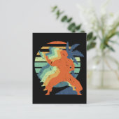 Retro Karate Kung Fu Ninja Martial Arts Sportman Briefkaart (Staand voorkant)