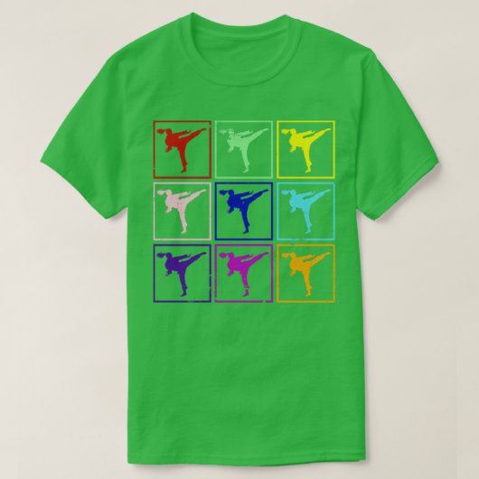 Retro Karate T-shirt (Design voorkant)